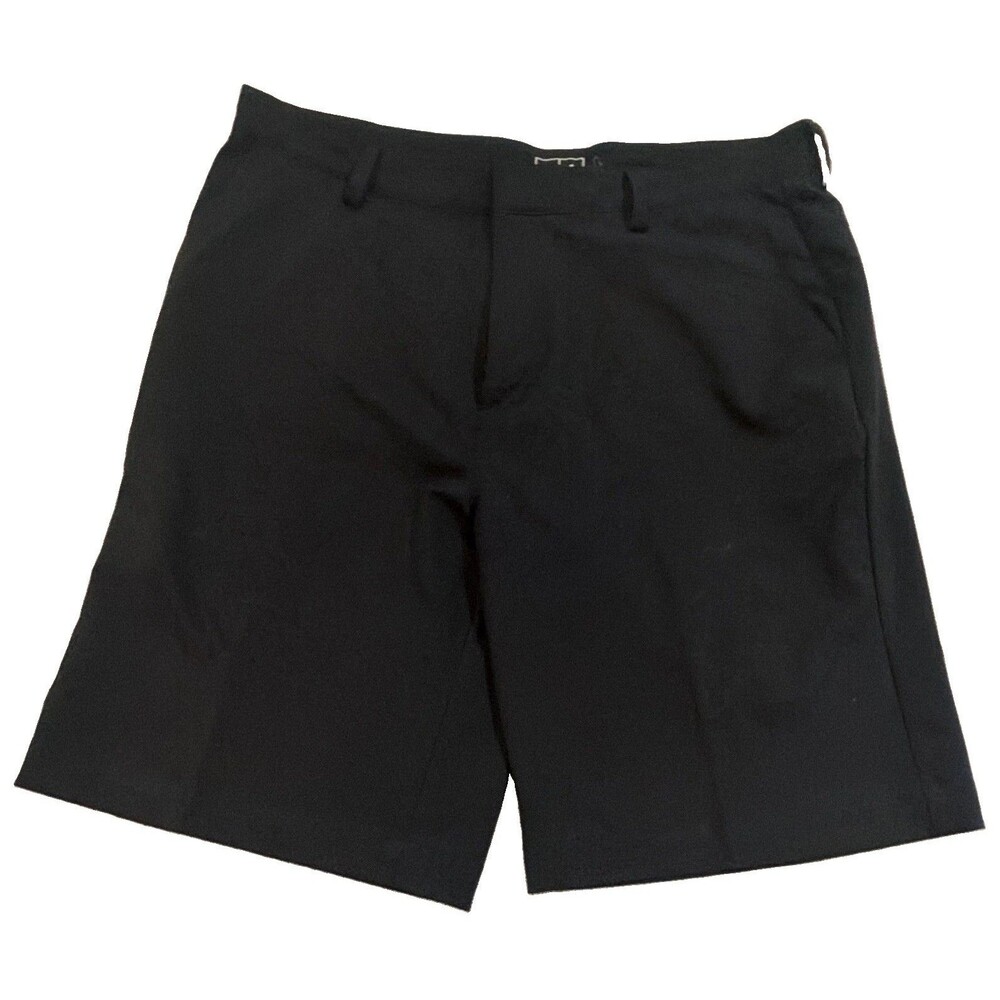 adidas Men’s Golf Shorts Black 36W Regular Fit Flat Front Polyester Woven